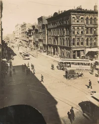 LaSalle Street, nördlich der Randolph Street, 1890